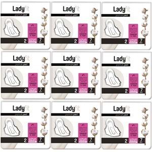 Ladyfit Pamuk Ped Uzun 9Lu Set (İç Adet 63) (9PK*7)