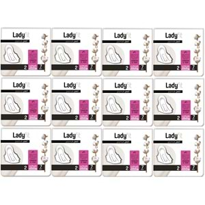 Ladyfit Pamuk Ped Uzun 12 Li Set (İç Adet 84) (12PK*7)