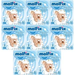 Molfix Bebek Bakım Alt Açma Örtüsü 8 Li Set 80 Adet (8Pk*10)