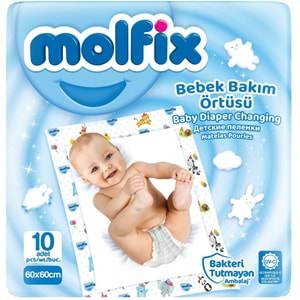 Molfix Bebek Bakım Alt Açma Örtüsü 8 Li Set 80 Adet (8Pk*10)