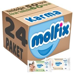 Molfix Islak Havlu Mendil İzotonik Karma 24 Lü Set (Yeni Doğan-Ferah Temizlik)