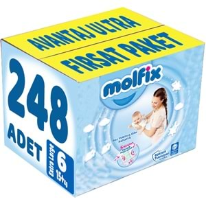 Molfix Bebek Bezi Beden:6 (15+Kg) Extra Large 248 Adet Avantaj Ultra Fırsat Pk