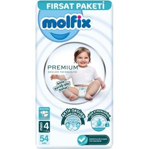 Molfix Premium Bebek Bezi Beden:4 (7-14KG) Maxi 108 Adet Ekonomik Ultra Fırsat Pk