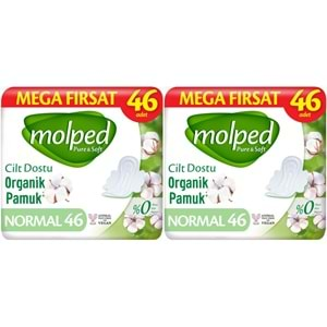 Molped Pure&Soft Hijyenik Ped Normal 92 (2PK*46) Adet Mega Pk