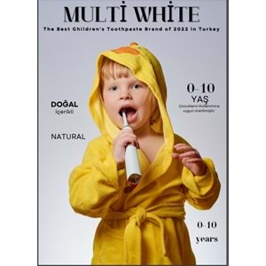 Multi White Diş Macunu 50ML Muz Aromalı Bol Vitaminli (0-10 Yaş) (5 Li Set)