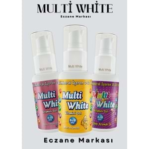 Multi White Diş Macunu 50ML Muz Aromalı Bol Vitaminli (0-10 Yaş) (12 Li Set)