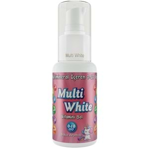 Multi White Diş Macunu 50ML Sakız Aromalı Bol Vitaminli (0-10 Yaş) (3 Lü Set)