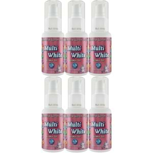 Multi White Diş Macunu 50ML Sakız Aromalı Bol Vitaminli (0-10 Yaş) (6 Lı Set)