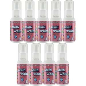 Multi White Diş Macunu 50ML Sakız Aromalı Bol Vitaminli (0-10 Yaş) (9 Lu Set)