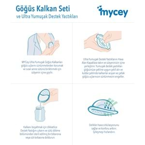 Mycey Ultra Yumuşak Göğüs Kalkanı Seti (9 Lu Set)