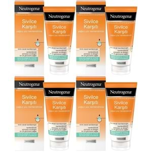 Neutrogena Sivilce Karşıtı Yağsız Yüz Nemlendiricisi 50ML (4 Lü Set)