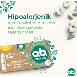 O.B Organic Normal Tampon 144 Lü Set (9PK*16)