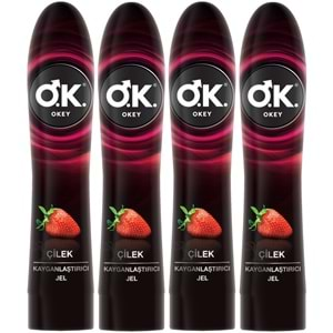 Okey Kayganlaştırıcı Jel 100ML Çilekli (4 Lü Set)