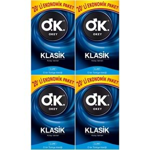 Okey Prezervatif 80 Adet Klasik Ekonomik Pk (4PK*20)