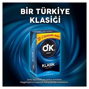 Okey Prezervatif 120 Adet Klasik Ekonomik Pk (6 Lı Set)