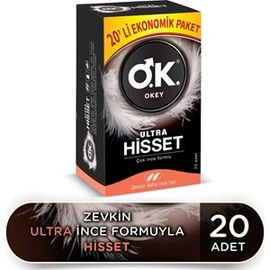 Okey Prezervatif 100 Adet Ultra Hisset Ekonomik Pk (5 Li Set)