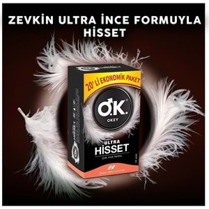 Okey Prezervatif 100 Adet Ultra Hisset Ekonomik Pk (5 Li Set)