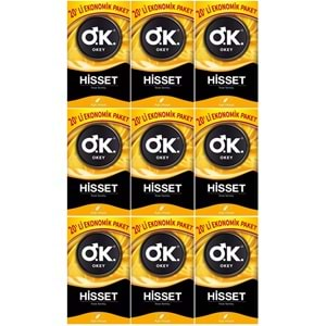 Okey Prezervatif 180 Adet Hisset Ekonomik Pk (9PK*20)