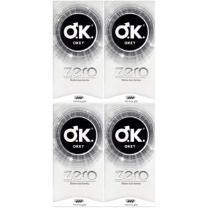 Okey Prezervatif 40 Adet Zero (Ekstra İnce Formlu) (4 Lü Set)