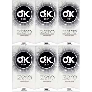 Okey Prezervatif 120 Adet Zero (Ekstra İnce Formlu) Ekonomik Pk (6 Lı Set)