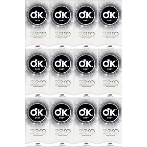 Okey Prezervatif 240 Adet Zero (Ekstra İnce Formlu) Ekonomik Pk (12PK*20)