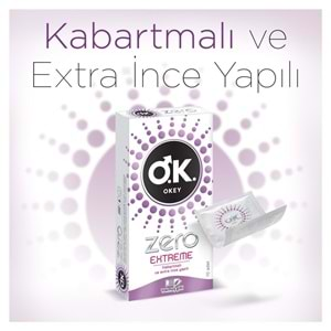 Okey Prezervatif 60 Adet Zero Extreme Ekonomik Pk (3 Lü Set)