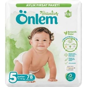 Önlem Bebek Bezi Botanika Beden:5 (11-18KG) Junior 390 Adet Aylık Mega Fırsat Pk