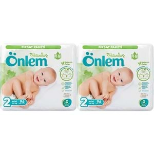 Önlem Bebek Bezi Botanika Beden:2 (3-6KG) Mini 192 Adet Ekonomik Fırsat Pk