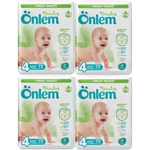 Önlem Bebek Bezi Botanika Beden:4 (4-9KG) Maxi 288 Adet Avantaj Fırsat Pk