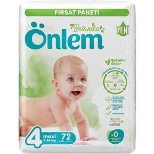 Önlem Bebek Bezi Botanika Beden:4 (4-9KG) Maxi 288 Adet Avantaj Fırsat Pk