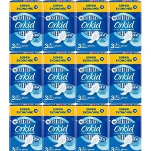 Orkid Hijyenik Ped Ultra Extra Koruma Gece&Gündüz 216 Adet Süper Ekonomik Pk (12PK*18)