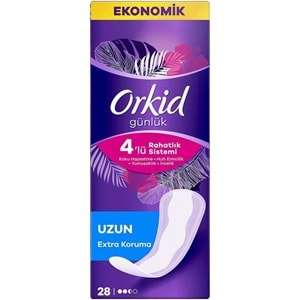 Orkid Günlük Ped Ekstra Koruma Uzun 84 Adet Ekonomik Pk (3PK*28)