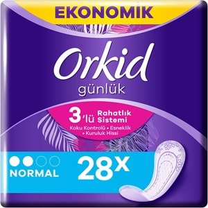 Orkid Günlük Ped Günlük Koruma Normal 56 Adet Ekonomik Paket (Tekli Paketlerde) (2PK*28)