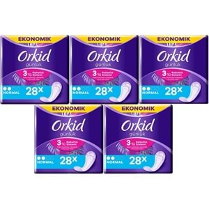 Orkid Günlük Ped Günlük Koruma Normal 140 Adet Ekonomik Paket (Tekli Paketlerde) (5PK*28)