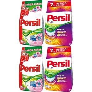 Persil Matik Toz Çamaşır Deterjanı 14+14:28KG Gülün Büyüsü Renkli Beyaz+Color/Renkli (184 Yıkama)