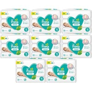 Prima Islak Havlu Mendil Hassas Ciltler İçin Bitki Bazlı Kokusuz (24 Lü Set) (8PK*3) 1248 Yaprak