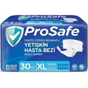 Prosafe Hasta Bezi Yetişkin Bel Bantlı Tekstil Yüzey XL-Extra Large Boy 90 Adet (3PK*30)