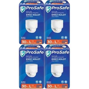 Prosafe Emici Külot Hasta Bezi Büyük-Large 120 Adet (4PK*30)