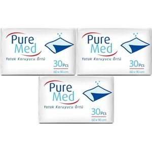 Puremed Hasta Yatak Koruyucu 60*90Cm 90 Adet (3PK*30)