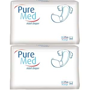 Puremed Hasta Bezi Bel Bantlı Tekstil Yüzey XL Extra Large 60 Adet (2PK*30)