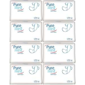 Puremed Hasta Bezi Bel Bantlı Tekstil Yüzey XL Extra Large 240 Adet (8PK*30)