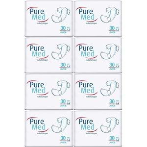 Puremed Hasta Bezi Bel Bantlı Tekstil Yüzey Large L-Büyük 240 Adet (8PK*30)