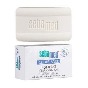 Sebamed Clear Face Kompakt Yüz Temizleme Barı Sabun Sivilceye Yatkın Cilt 100GR (9 Lu Set)