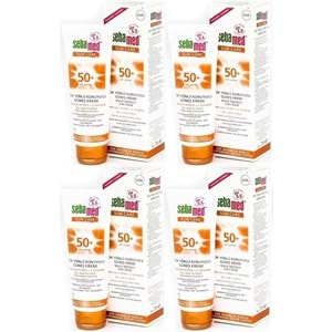 Sebamed Sun Care Çok Yönlü Koruyucu Güneş Kremi 75ML SPF 50+ Faktör (4 Lü Set)