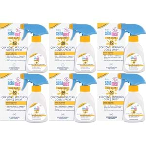 Sebamed Sun Care Bebek Güneş Losyonu Kremi Sprey 50+ Faktör 200ML (Hassas Ciltler İçin) (6 Lı Set)