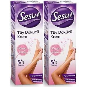 Sesu Tüy Dökücü Krem 40ML Hassas Ciltler (2 Li Set)