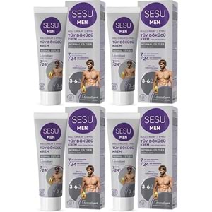 Sesu Tüy Dökücü Krem For Men 100ML (4 Lü Set)