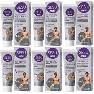 Sesu Tüy Dökücü Krem For Men 100ML (6 Lı Set)