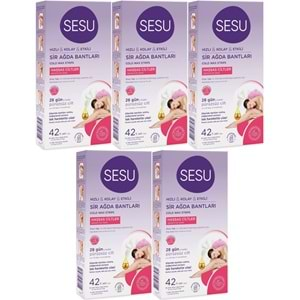 Sesu Sir Ağda Bandı 42 Li Pk Hassas Cilt (5 Li Set)