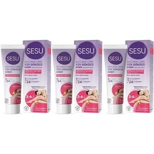 Sesu Tüy Dökücü Krem 100ML Hassas Ciltler (3 Lü Set)